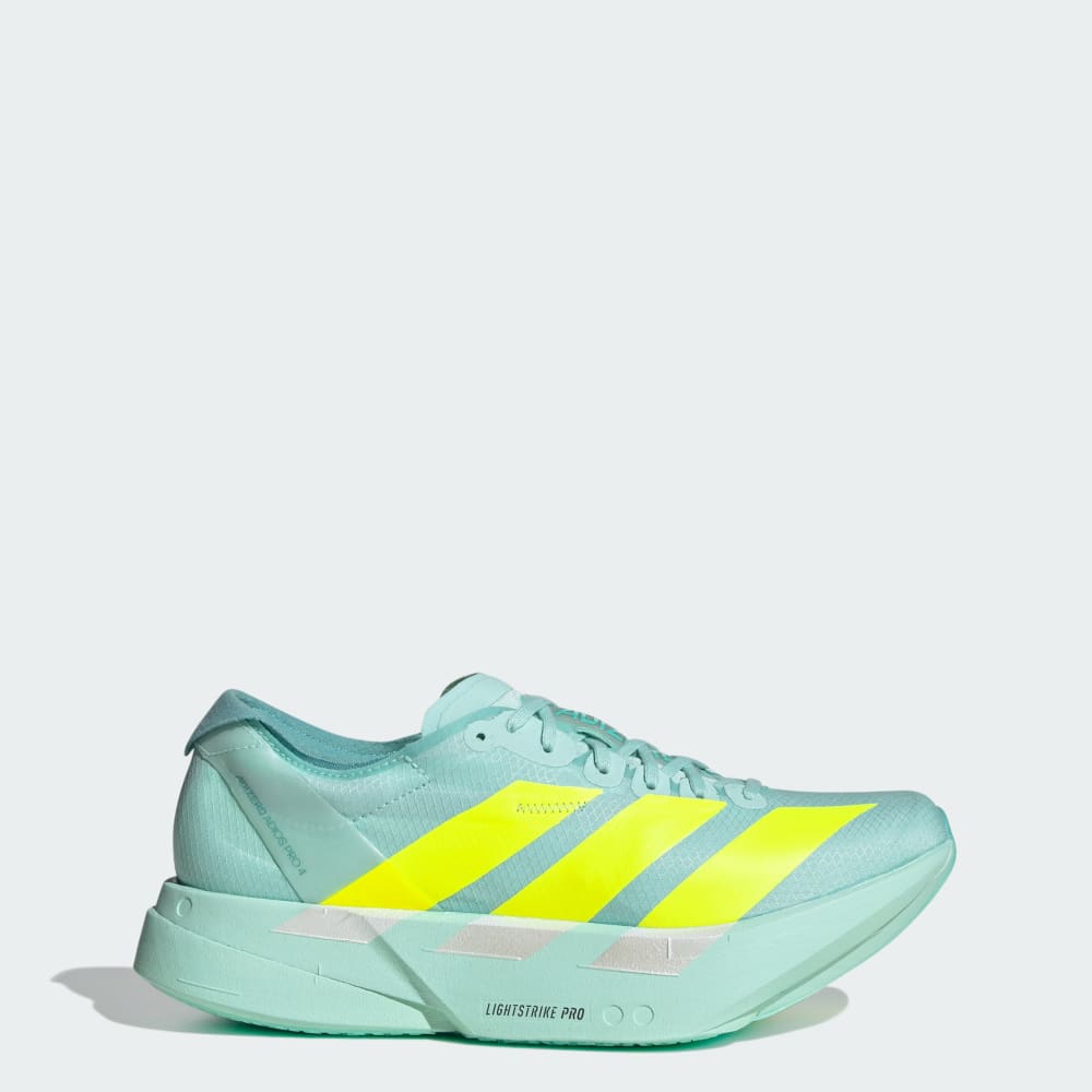 Кроссовки Adidas Adizero Adios Pro 4 Shoes, цвет Semi Flash Aqua/Lucid Lemon/Mint Ton