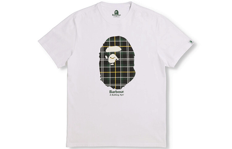 BAPE Barbour Футболка мужская A Bathing Ape, зеленый — фото 3