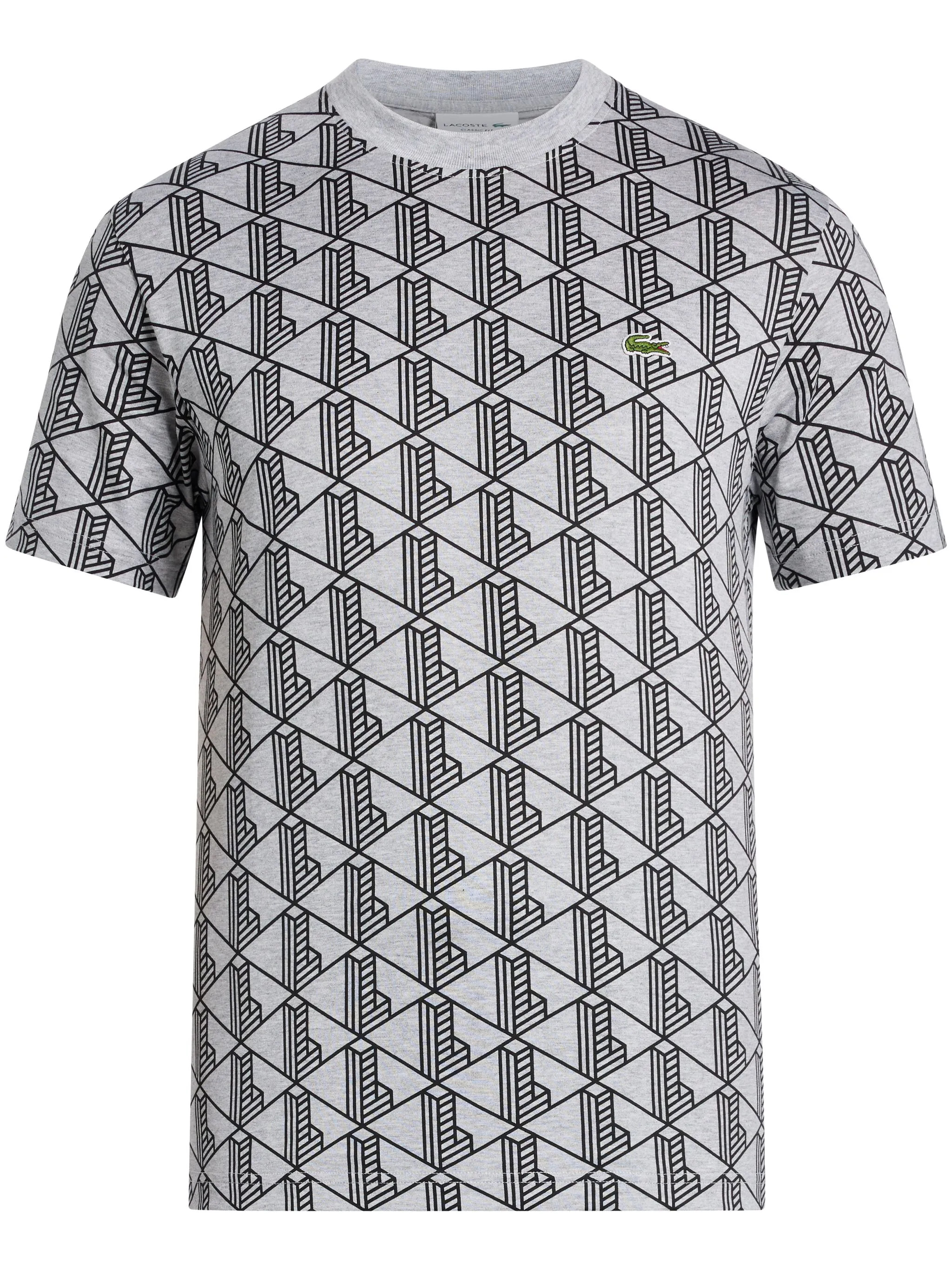 

Футболка с монограммой Lacoste, серый