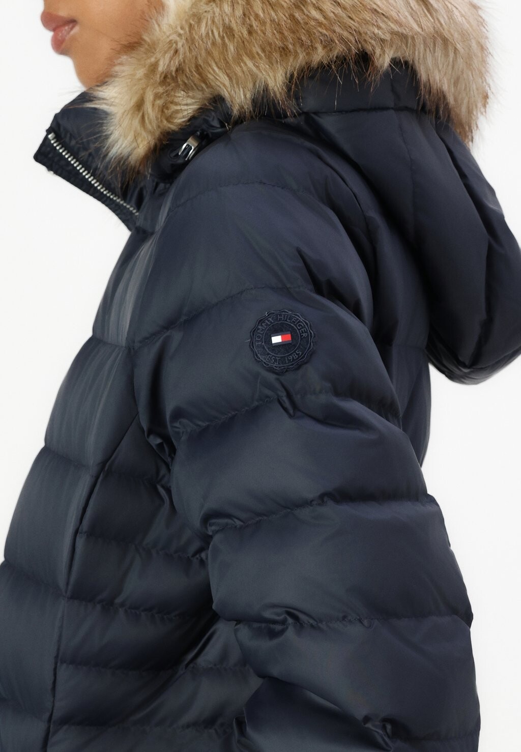 

Пуховик TYRA COAT Tommy Hilfiger, темно-синий