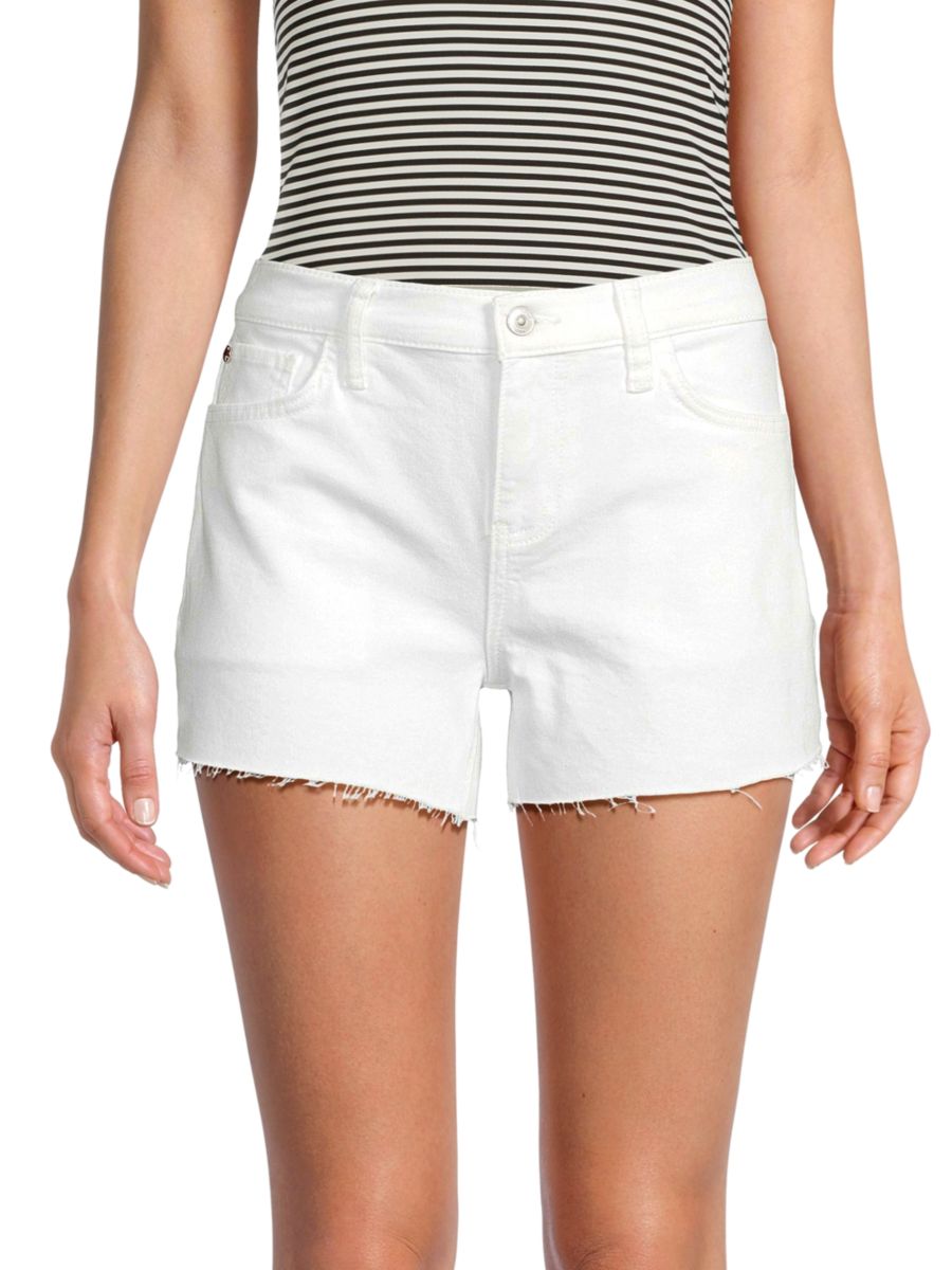

Джинсовые шорты Gracie с необработанным краем Hudson Jeans, белый
