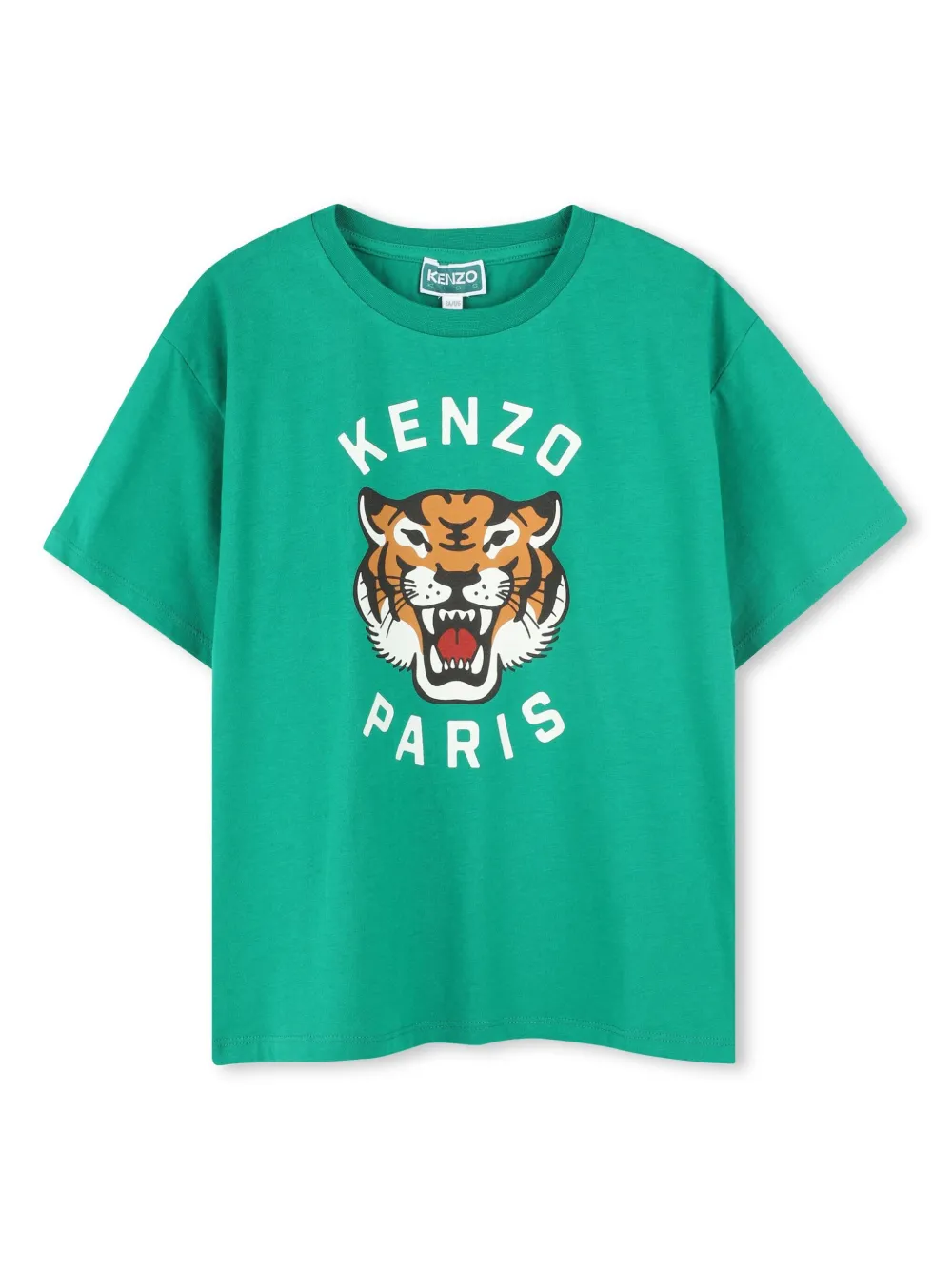 

Футболка Lucky Tiger Kenzo Kids, зеленый