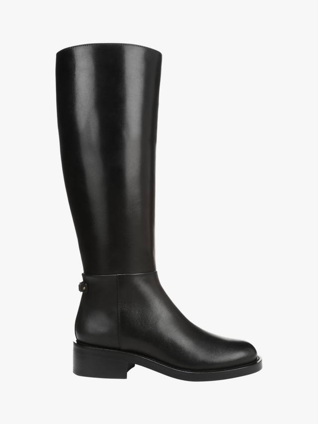Ботинки Milla Wide Calf до колена из кожи с синтетическими материалами Sam Edelman, Black