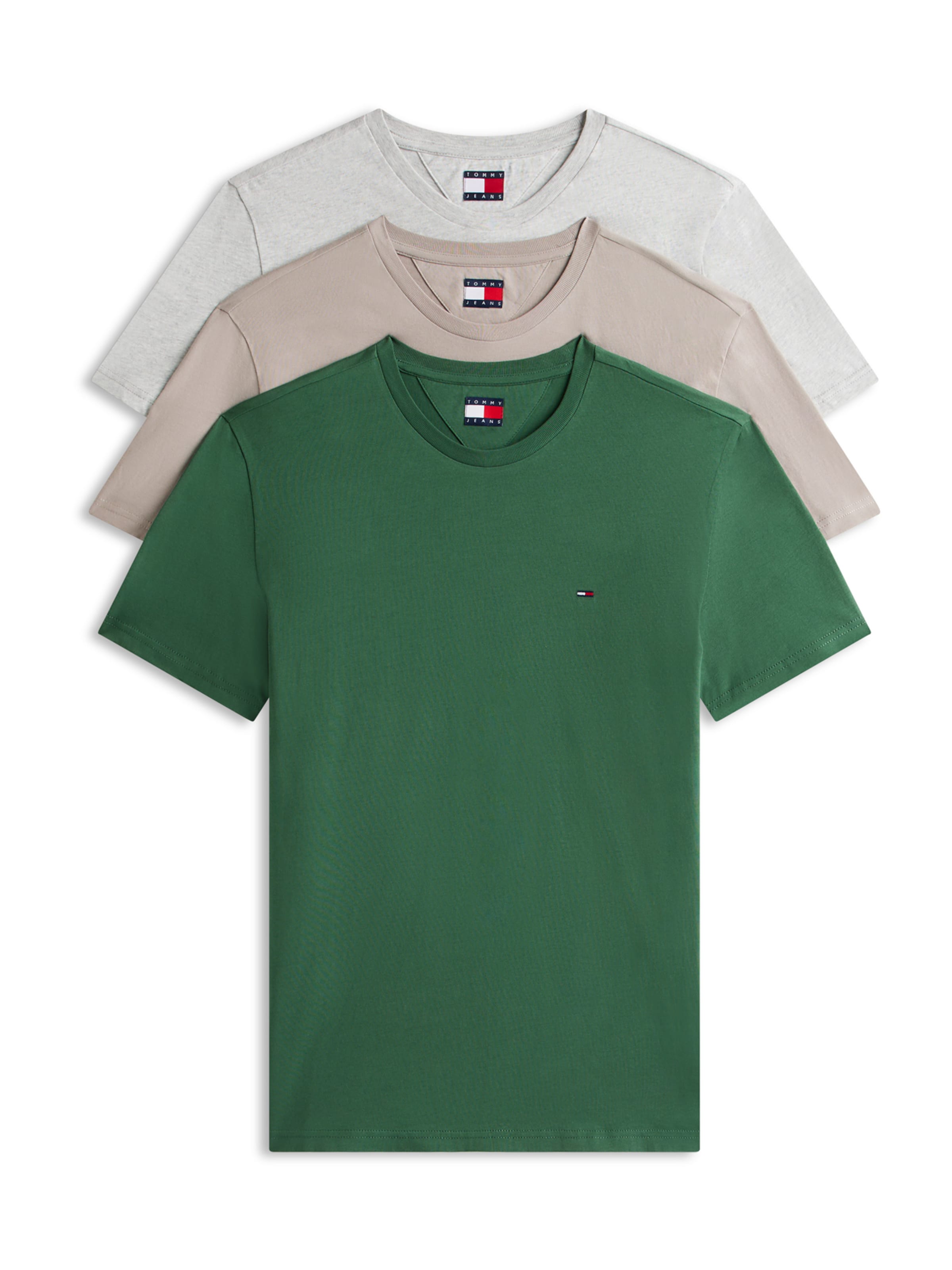 

Tommy Jeans Футболка в цвете Greige, Mottled Grey, Fir