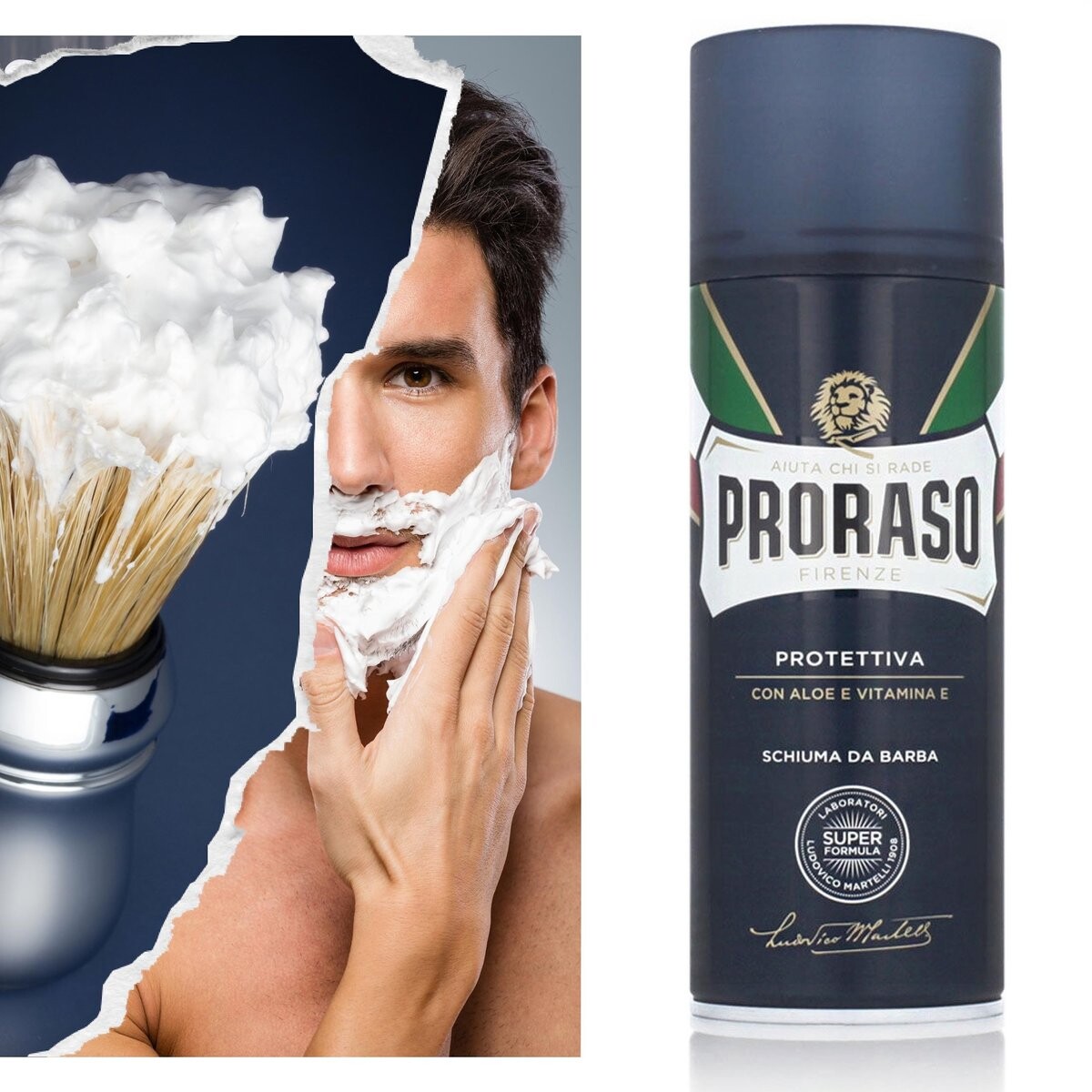 

Proraso Protettiva, Защитная пена для бритья с алоэ и витамином Е, 400мл