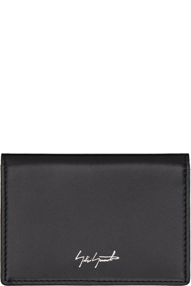 

Черный кожаный держатель для карт YOHJI YAMAMOTO