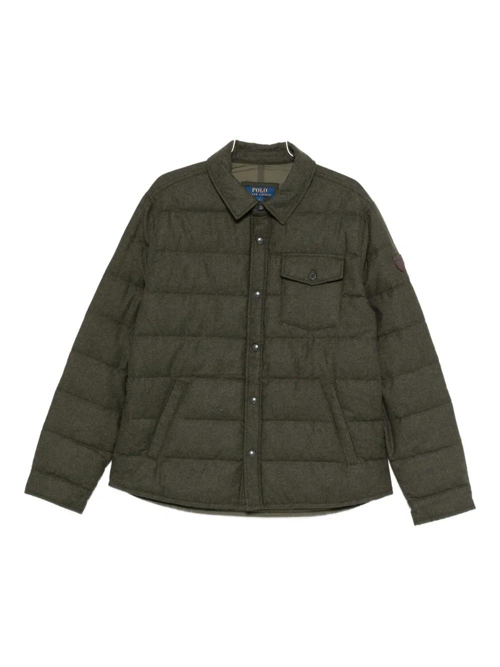 

Пуховик с ёлочным узором Polo Ralph Lauren, зеленый