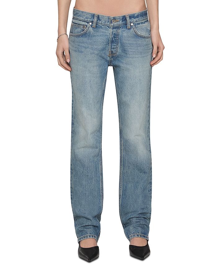 

Прямые джинсы с низкой посадкой Luca EB Denim, синий