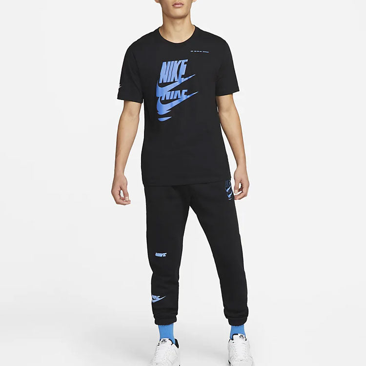 Футболка Men's Nike Chest Creative Printing Short Sleeve Black T-Shirt DM6378-010 — фото 3