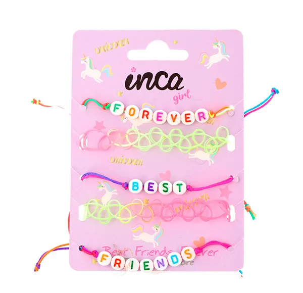 

Набор из 5 эластичных браслетов BFF Best Friends Ever Inca, 5 UD