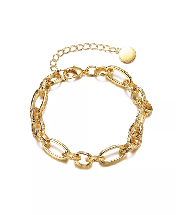 

Браслет-Цепочка Gigi Girl Teens с покрытием из 14-каратного золота и жемчужными звеньями Gigigirl, gold