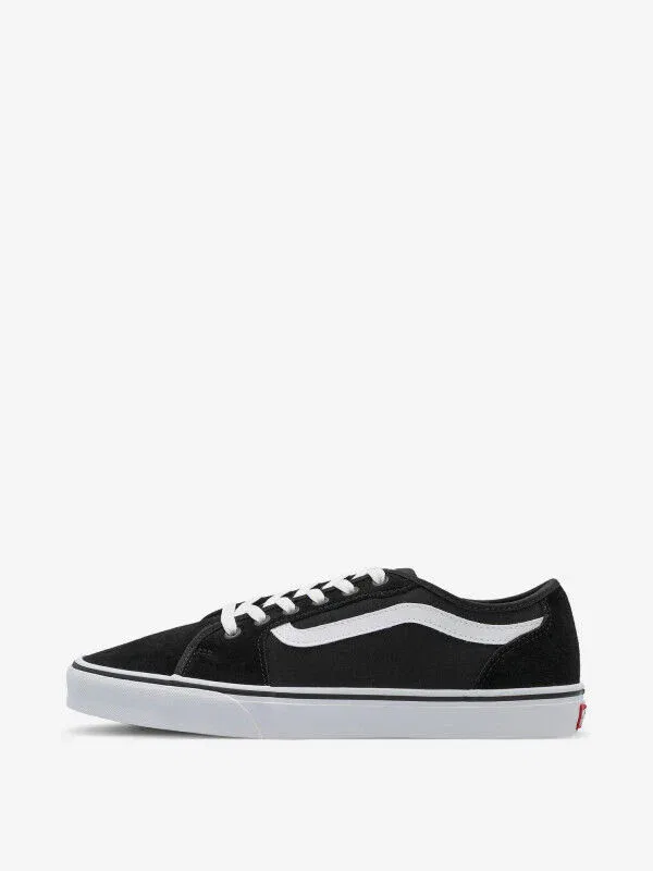 Кроссовки Vans Filmore Decon VA3WKZ5LM, черные с белыми шнурками, для скейтбординга — фото 2
