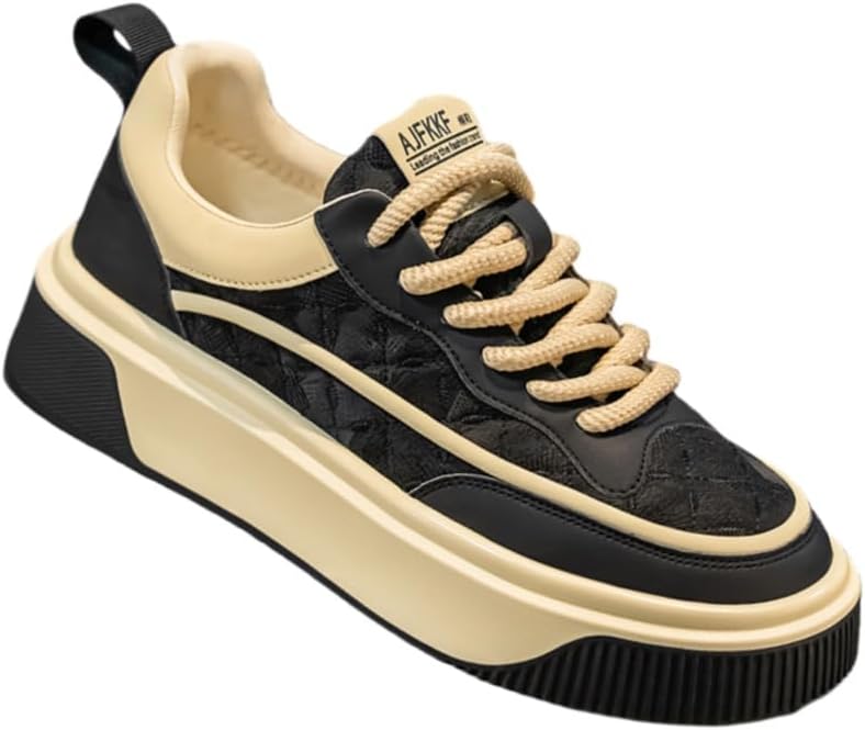 

Мужские модные кроссовки с толстой подошвой, с удобной и приятной на ощупь подкладкой. Подошва выполнена из поливинилхлоридного материала, обладает износостойкостью и амортизирующими свойствами Fmshi, черный