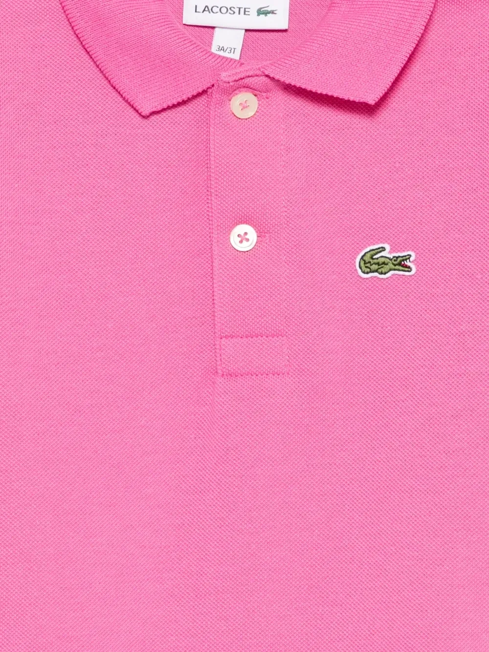 Рубашка-поло из пике с нашивкой-логотипом Lacoste Kids, розовый — фото 3