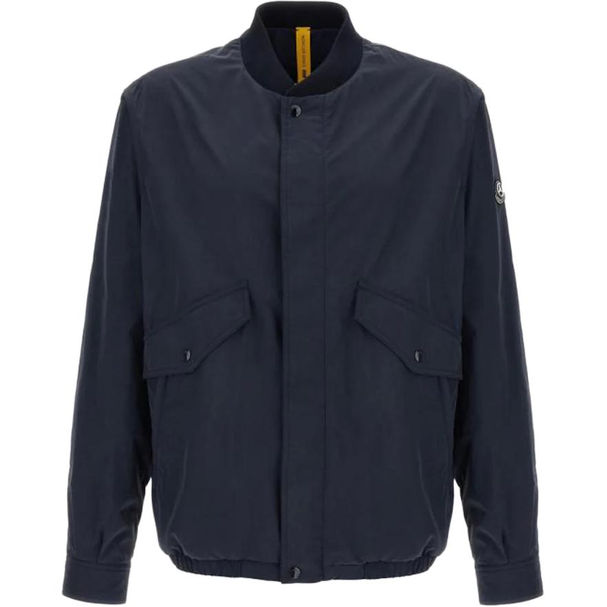 

MONCLER GENIUS Куртка-бомбер Moncler X Mercedes Benz с нашивкой логотипа, Marine Blue