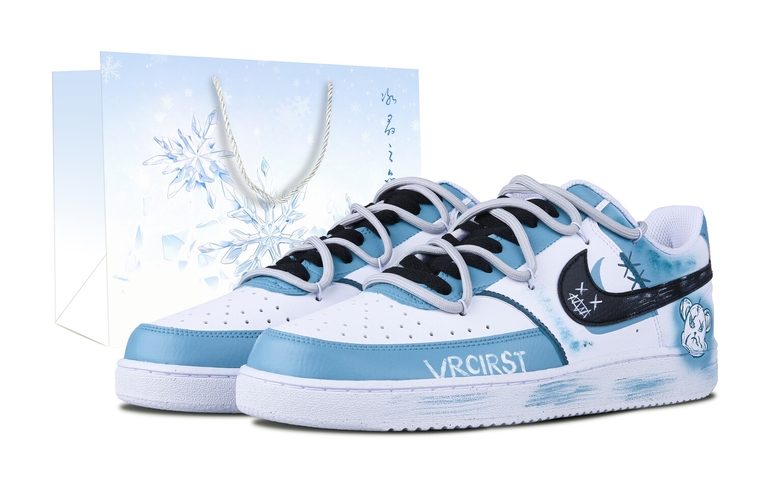 

Кроссовки Nike Court Vision 1 Skateboard Shoes Men Low-Top White, белый