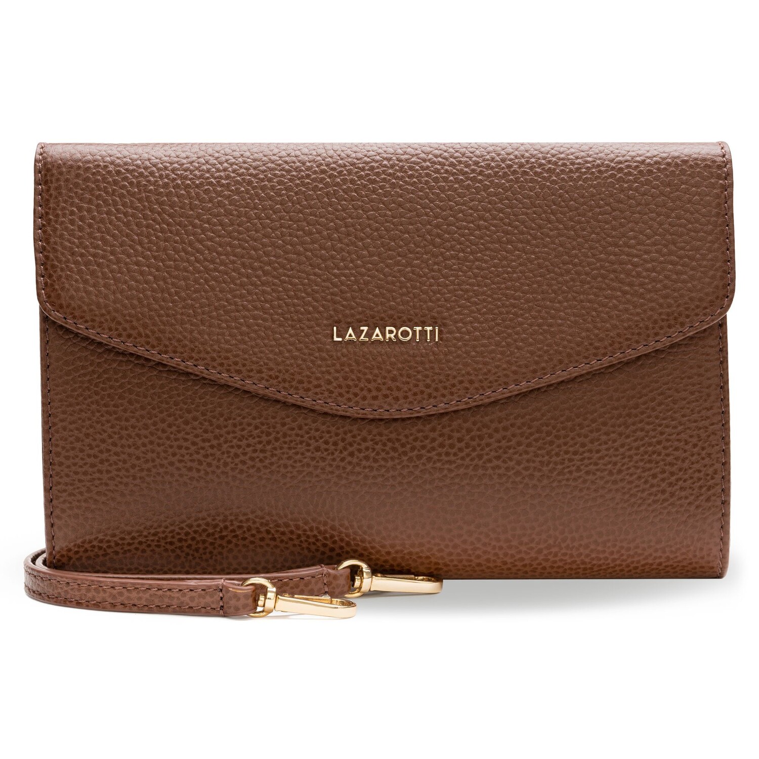 

Клатч Lazarotti Bologna Leather Tasche Leder 23 cm, коричневый