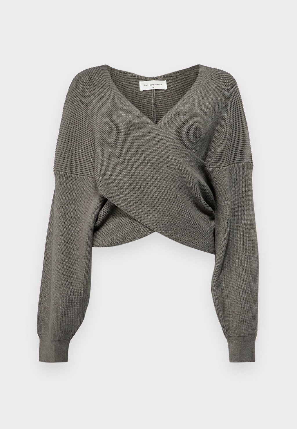 

Джемпер RACHELLE WRAP PULLOVER MSCH Copenhagen, серый