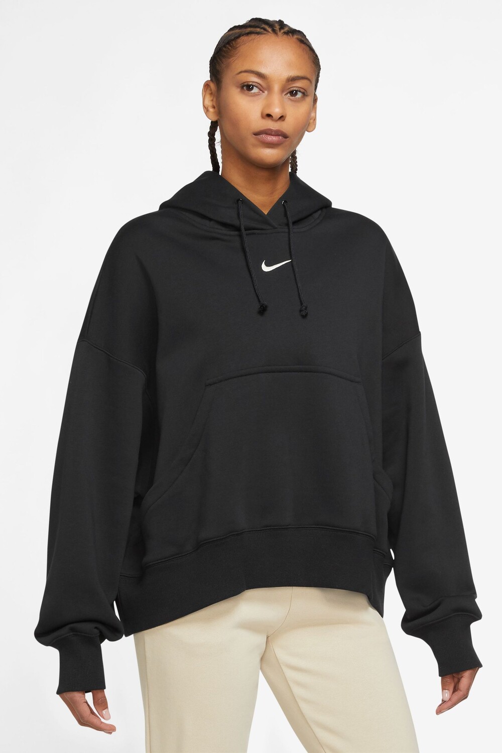 

Толстовка с капюшоном из флиса Phoenix и миниатюрного джемпера с логотипом Nike, черный