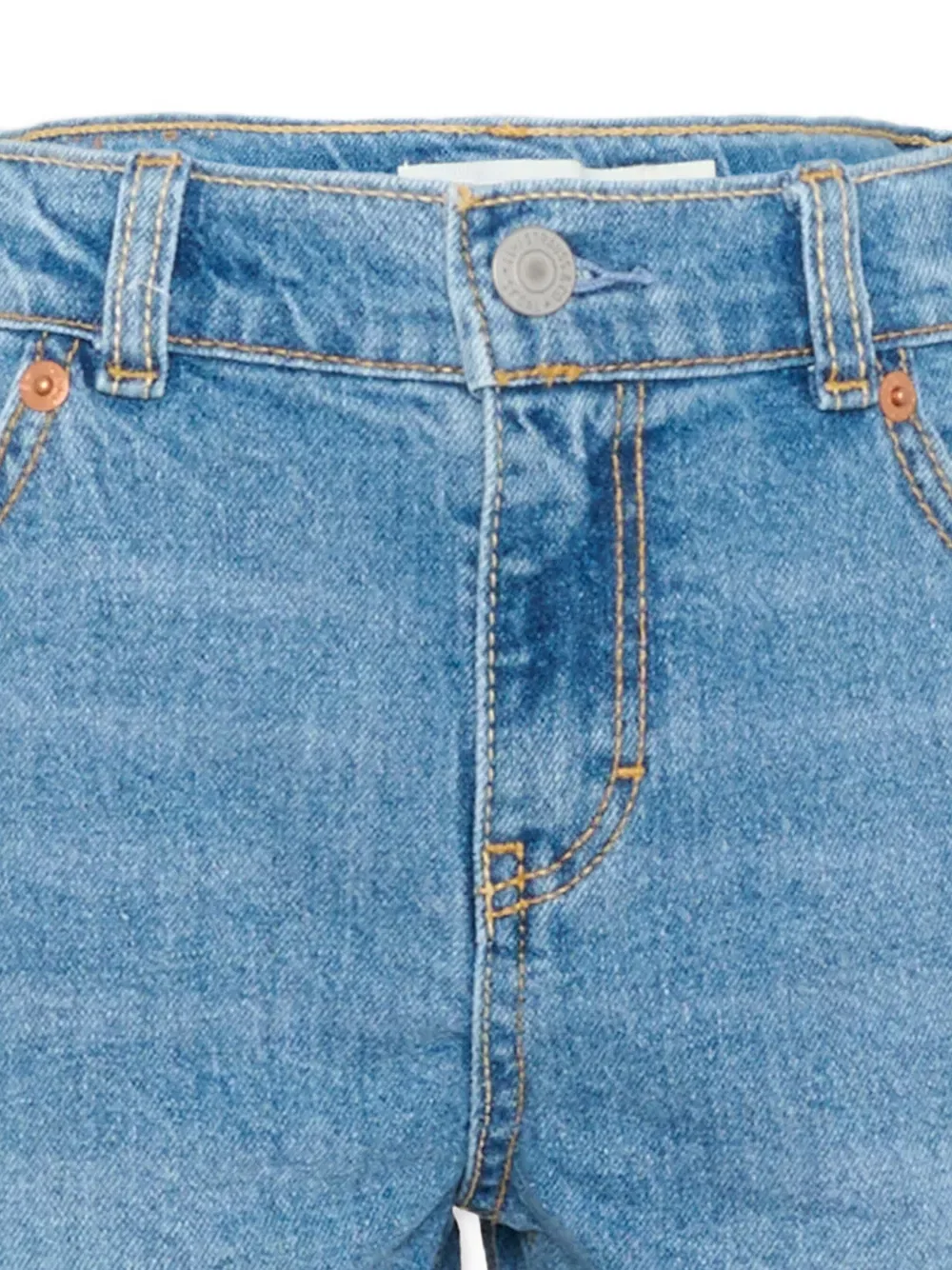 Потертые джинсовые шорты Levi'S Kids, синий — фото 3