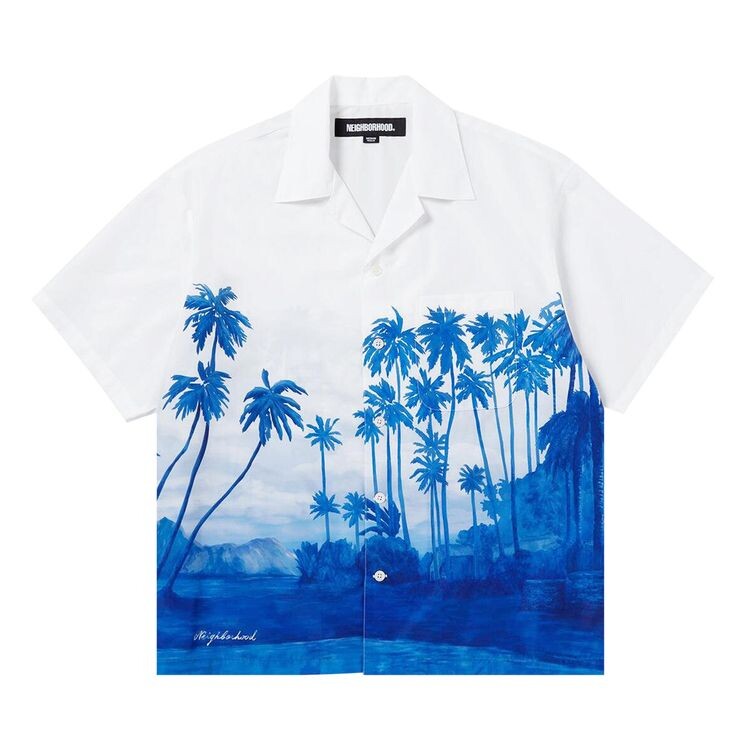 

Рубашка Neighborhood Palm Tree Hawaiian Shirt Blue, синий