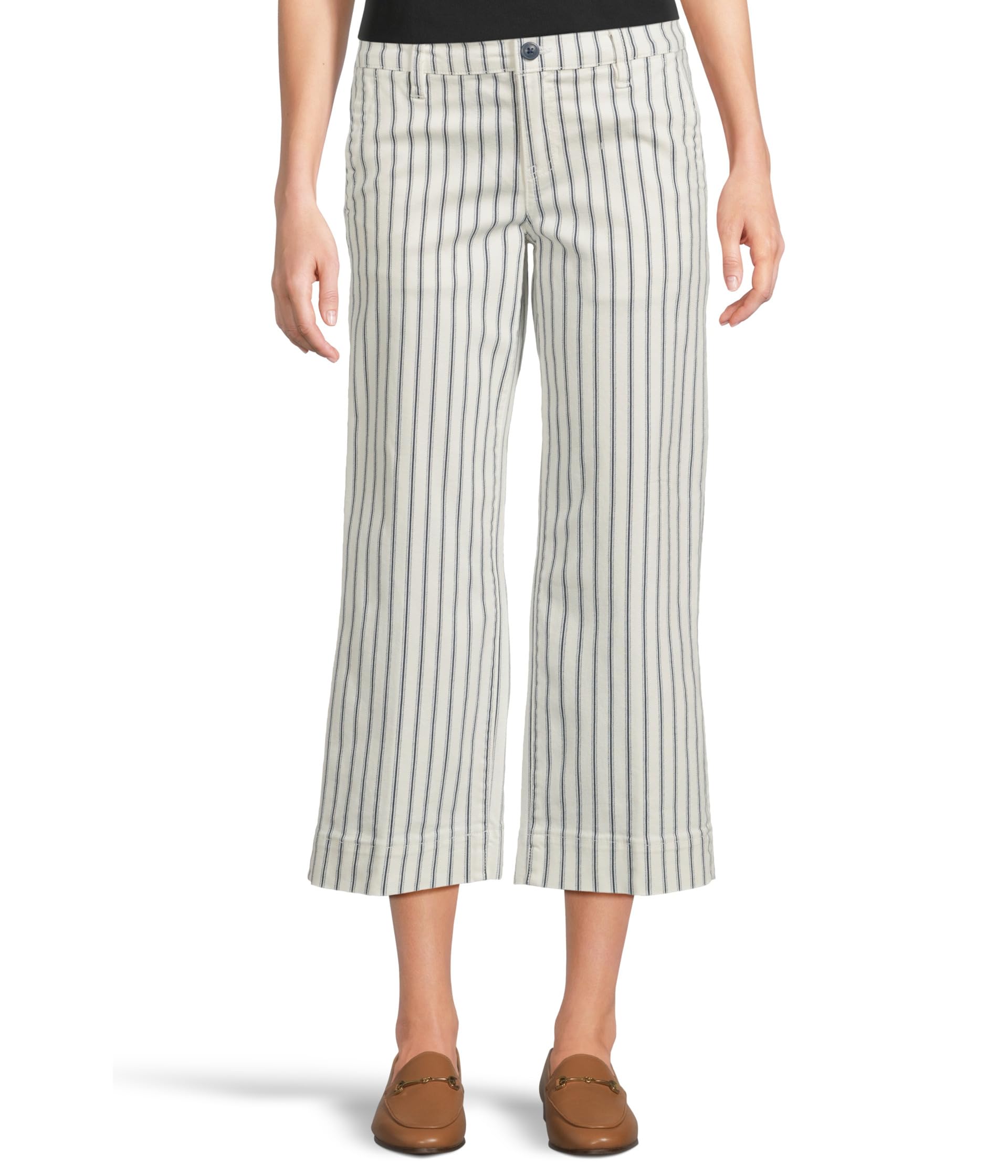 

Брюки Liverpool Los Angeles Patch Pockets Wide Leg Crop Pants, Vintage Indigo Stripe