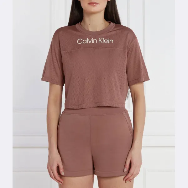 

Укороченная футболка Calvin Klein, розовый