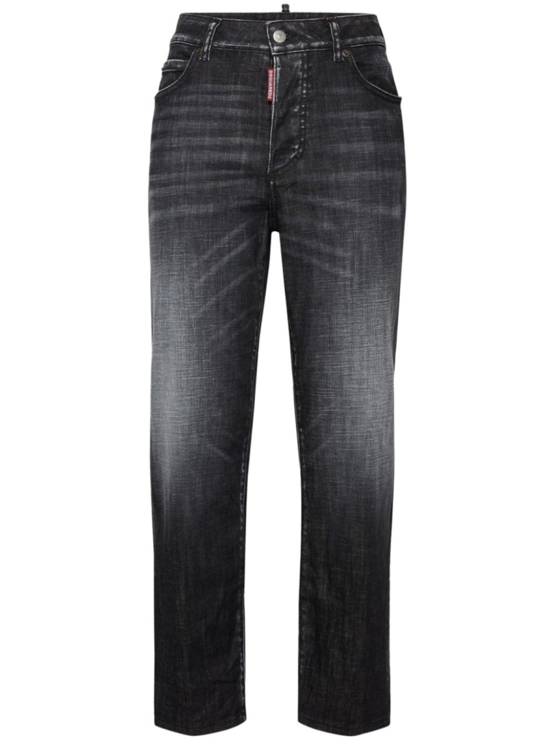 

DSQUARED2 прямые джинсы с эффектом потертости, черный
