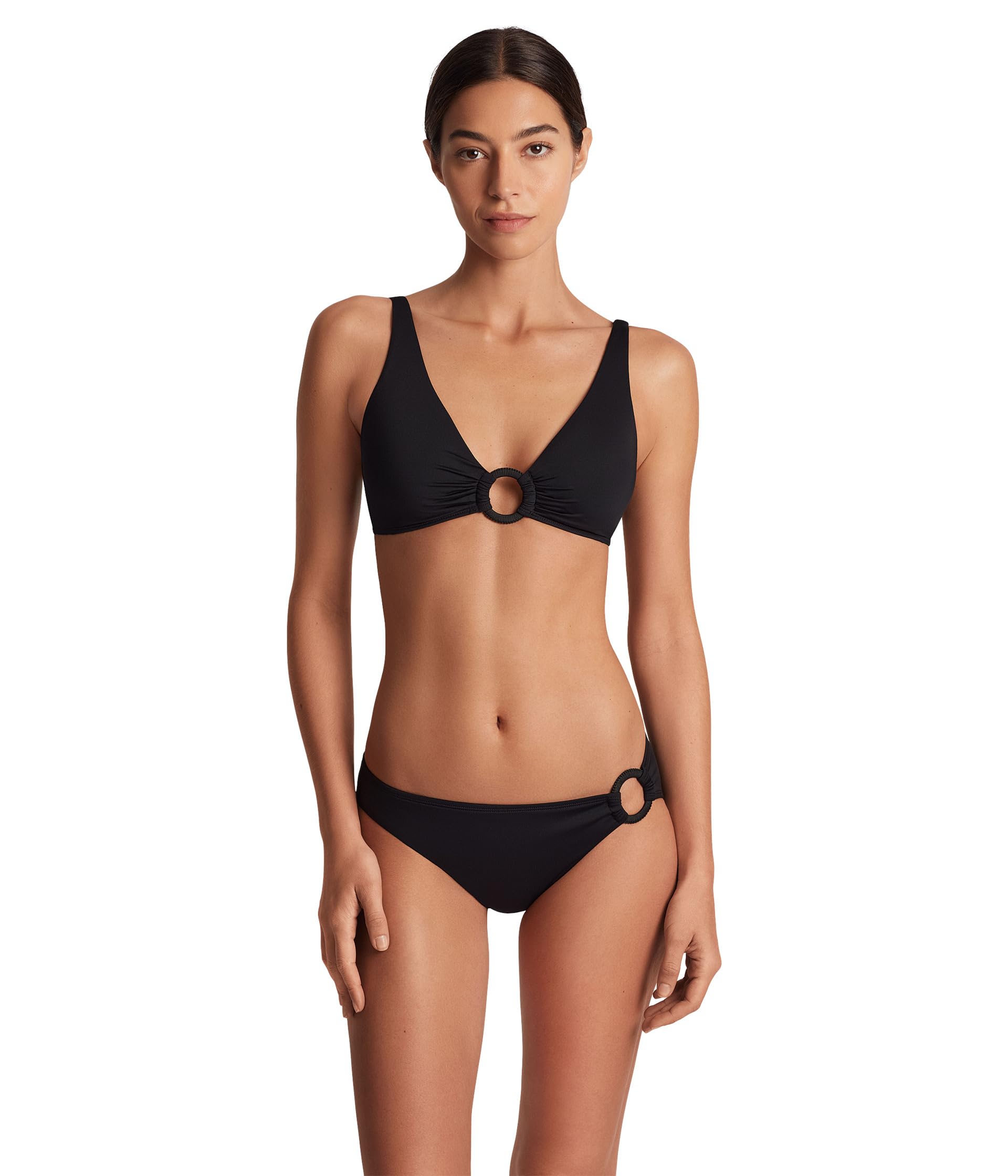 

Пляжный топ Lauren Ralph Lauren Beach Club Solid Macrame Ring Top, черный