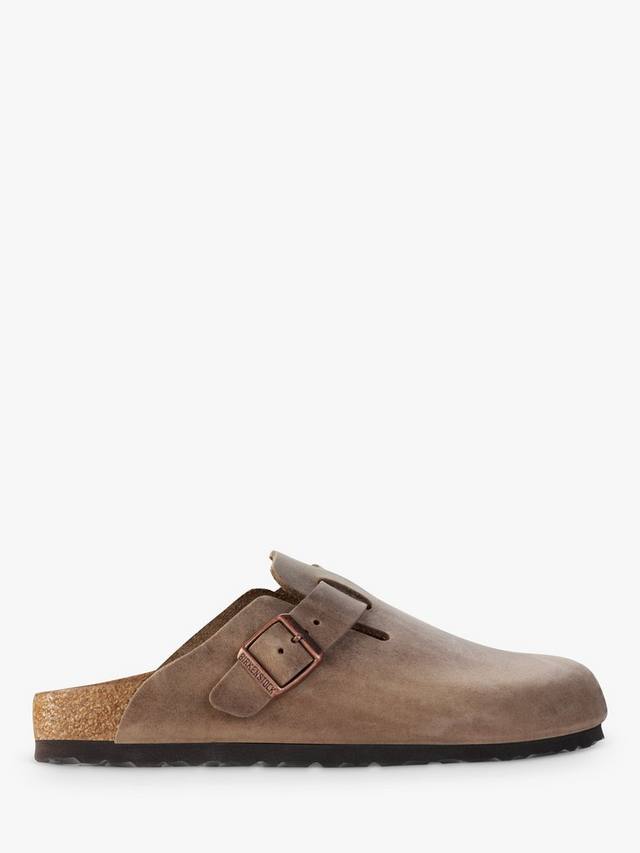 Бостонские промасленные сандалии из нубука Birkenstock, цвет Tabacco Brown