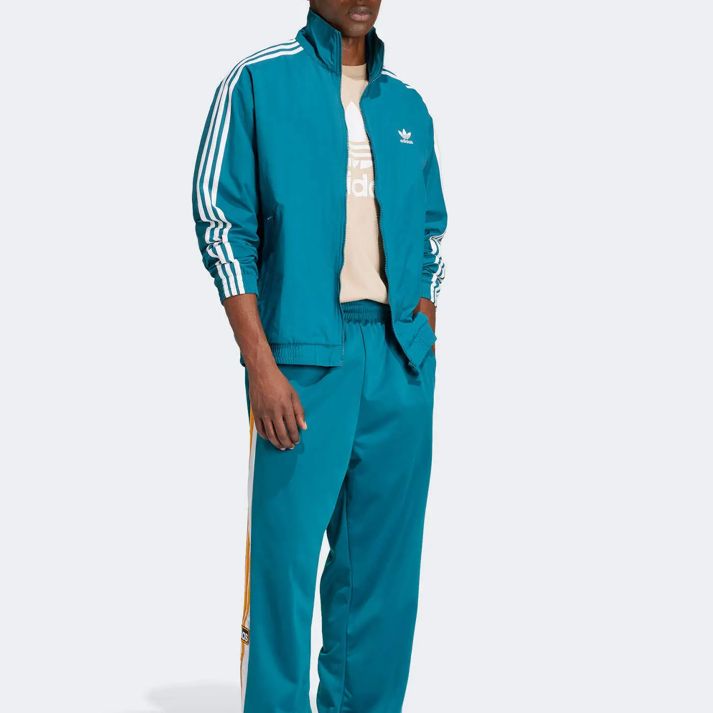 Adidas Originals Куртка японская мужская традиционная голубая, Traditional Cyan — фото 4