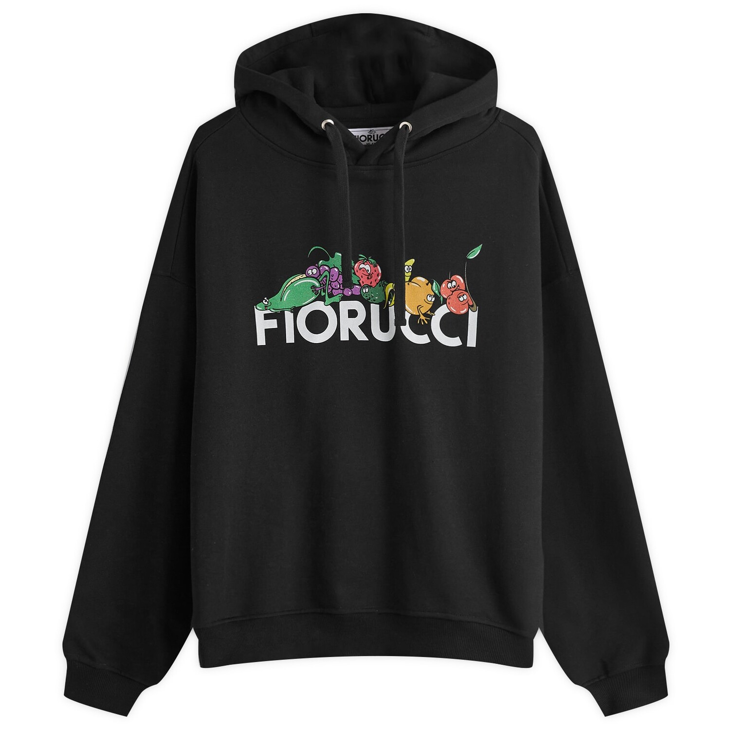 

Худи Fiorucci Fruit Print Hoodie, черный