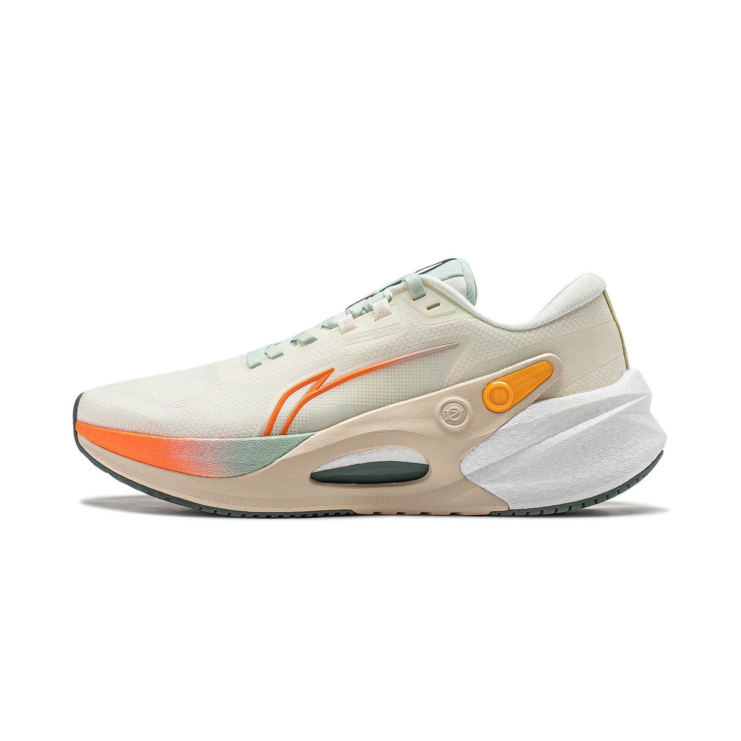 

LINING Кроссовки Furious Rider 7.0 V2 мужские низкие, цвет экрю/морковно-оранжевый