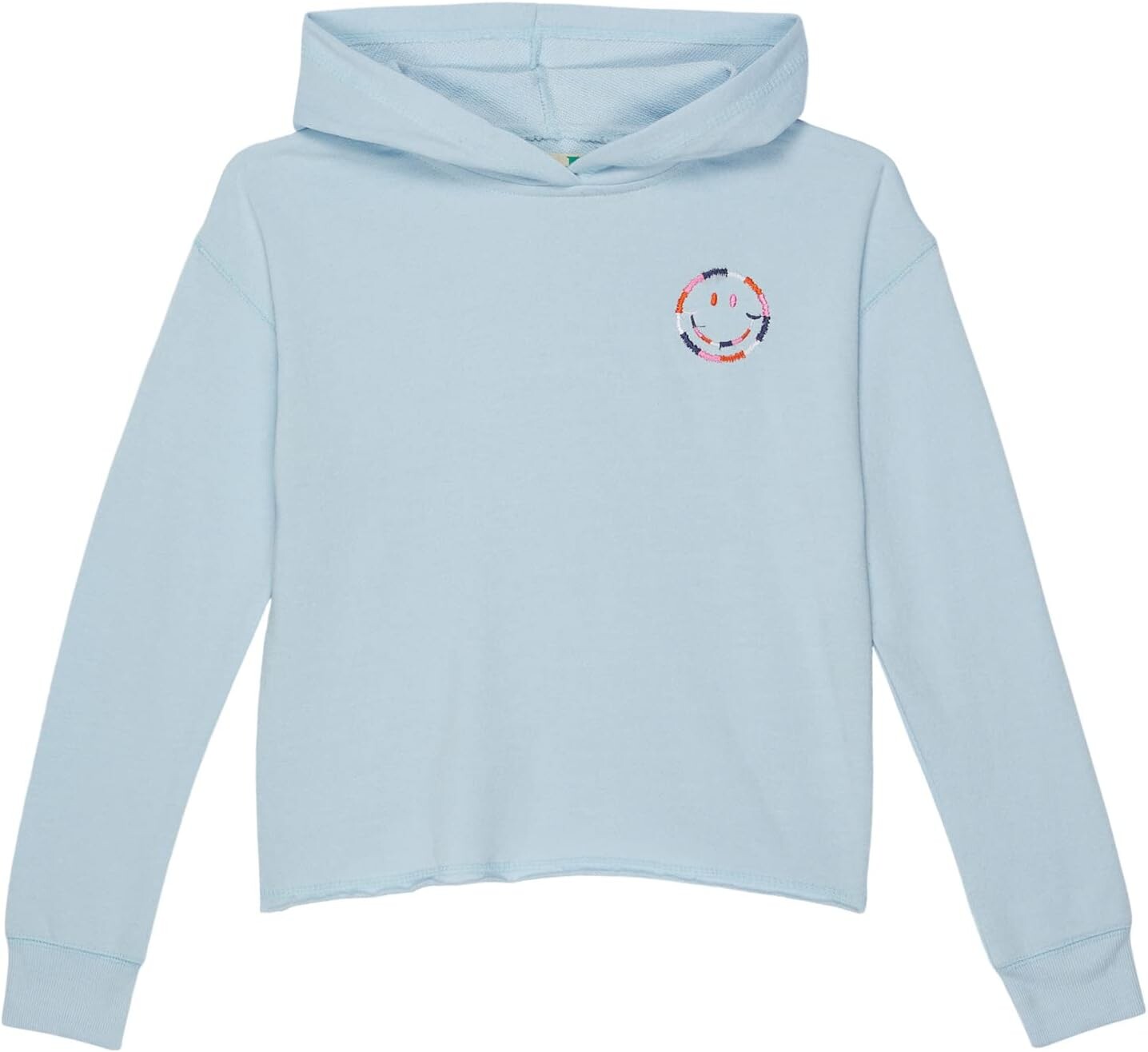

Худи Vintage Havana Cropped Hoodie w/ Smiley Embroidery, цвет Sky Blue