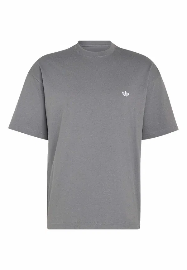 Футболка свободного кроя Adidas Originals Trefoil essentials spacer loose tee basic t-shirt, серый четыре — фото 3