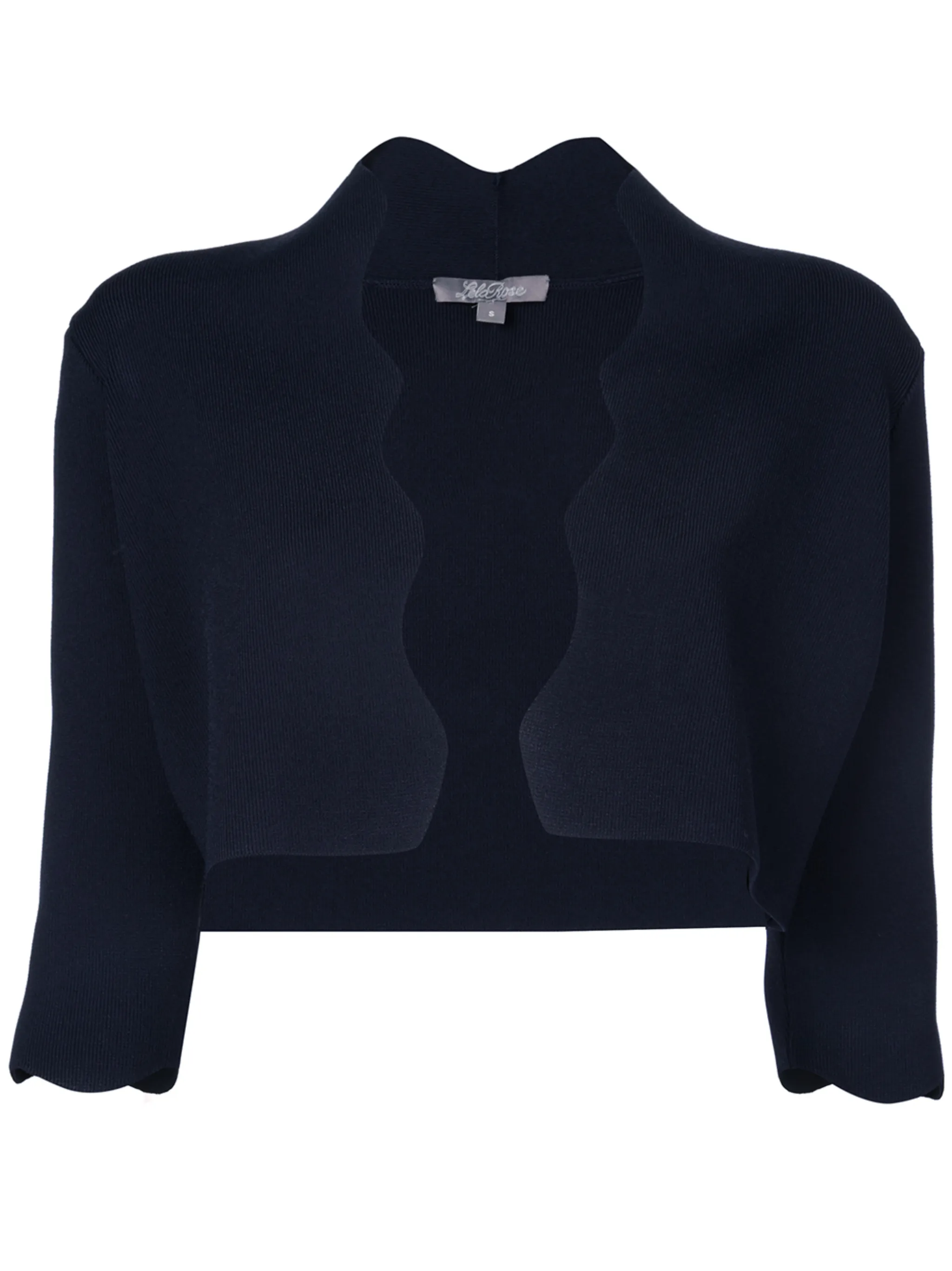 

Жакет в стиле болеро Lela Rose, синий