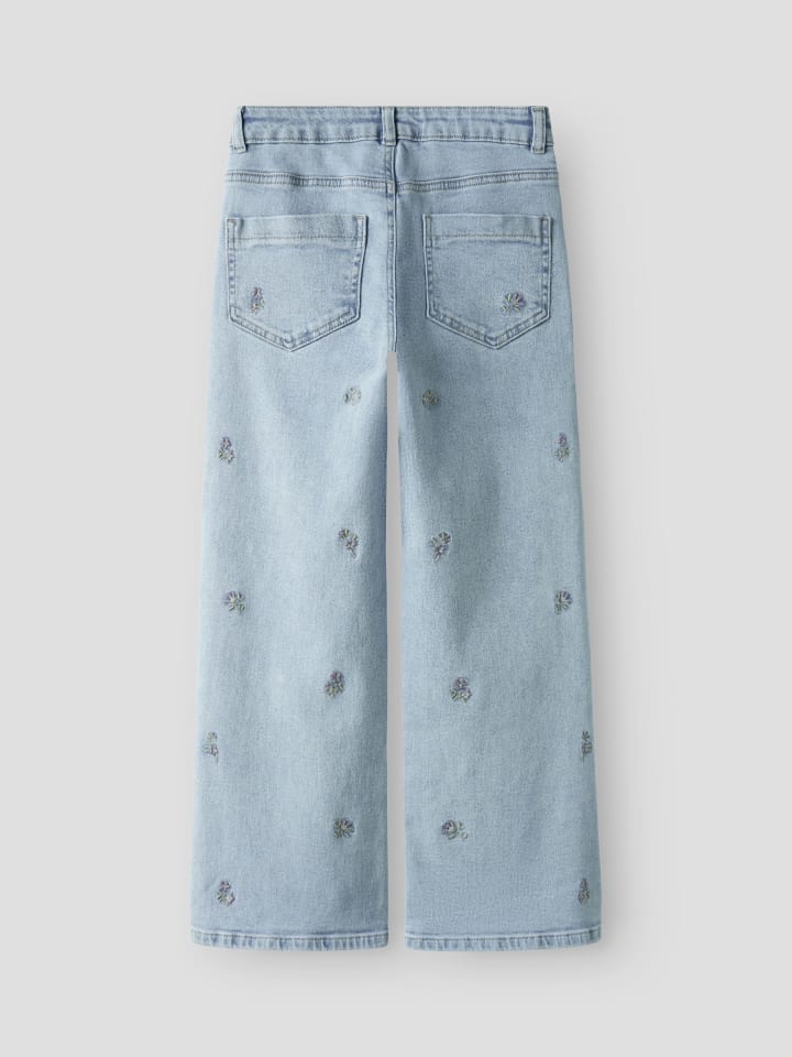 Name it Джинсы NKFROSE WIDE EMB JEANS 2010-FR светло-голубого цвета — фото 2