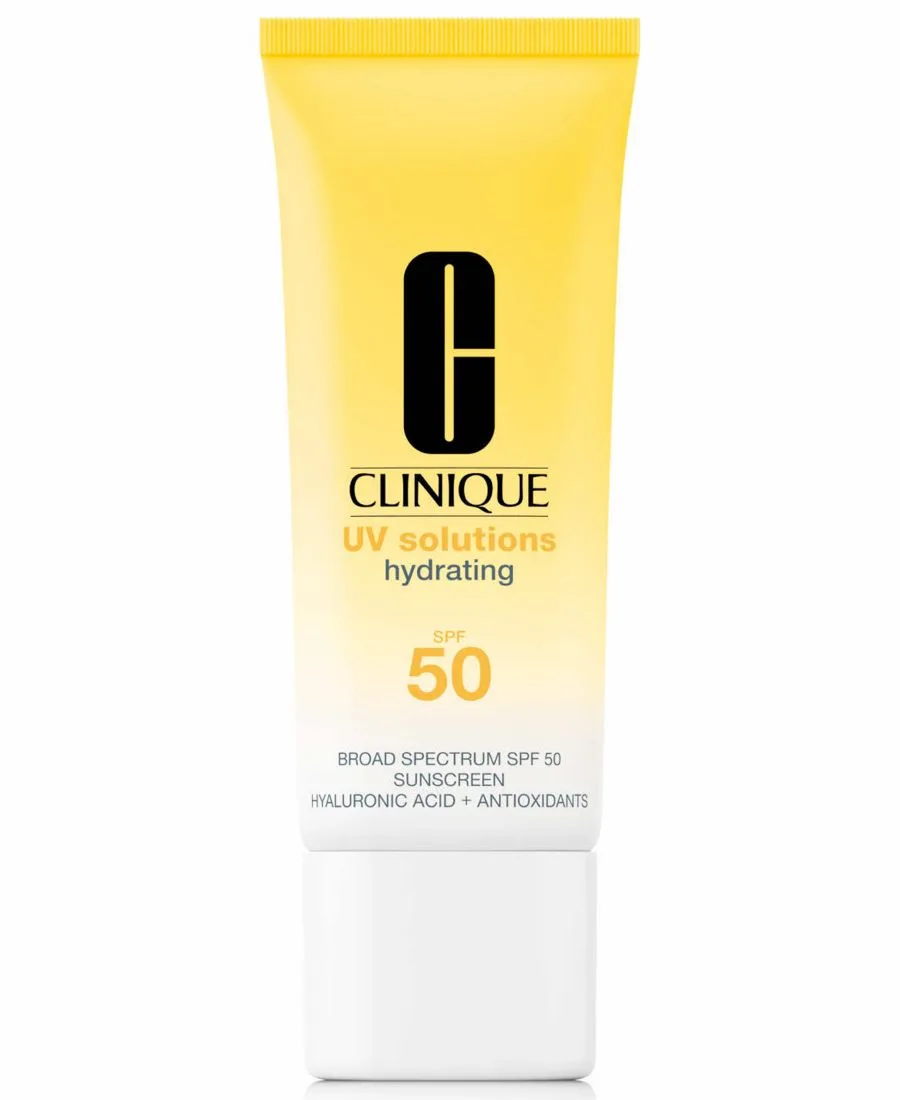 Clinique Увлажняющий солнцезащитный крем UV Solutions SPF 50 с гиалуроновой кислотой, 1,3 унции