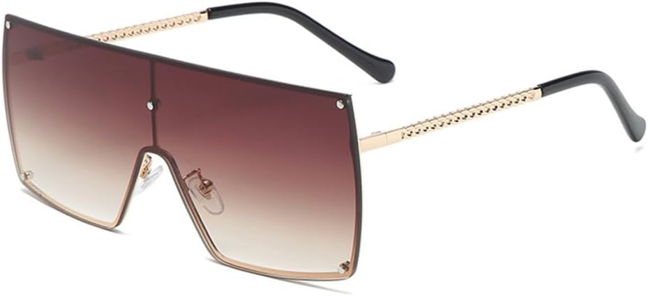 

MUTYNE Модные большие квадратные солнцезащитные очки для женщин в винтажном стиле, роскошные очки для активного отдыха, женские очки с защитой от УФ-излучения UV400, Gold Tea