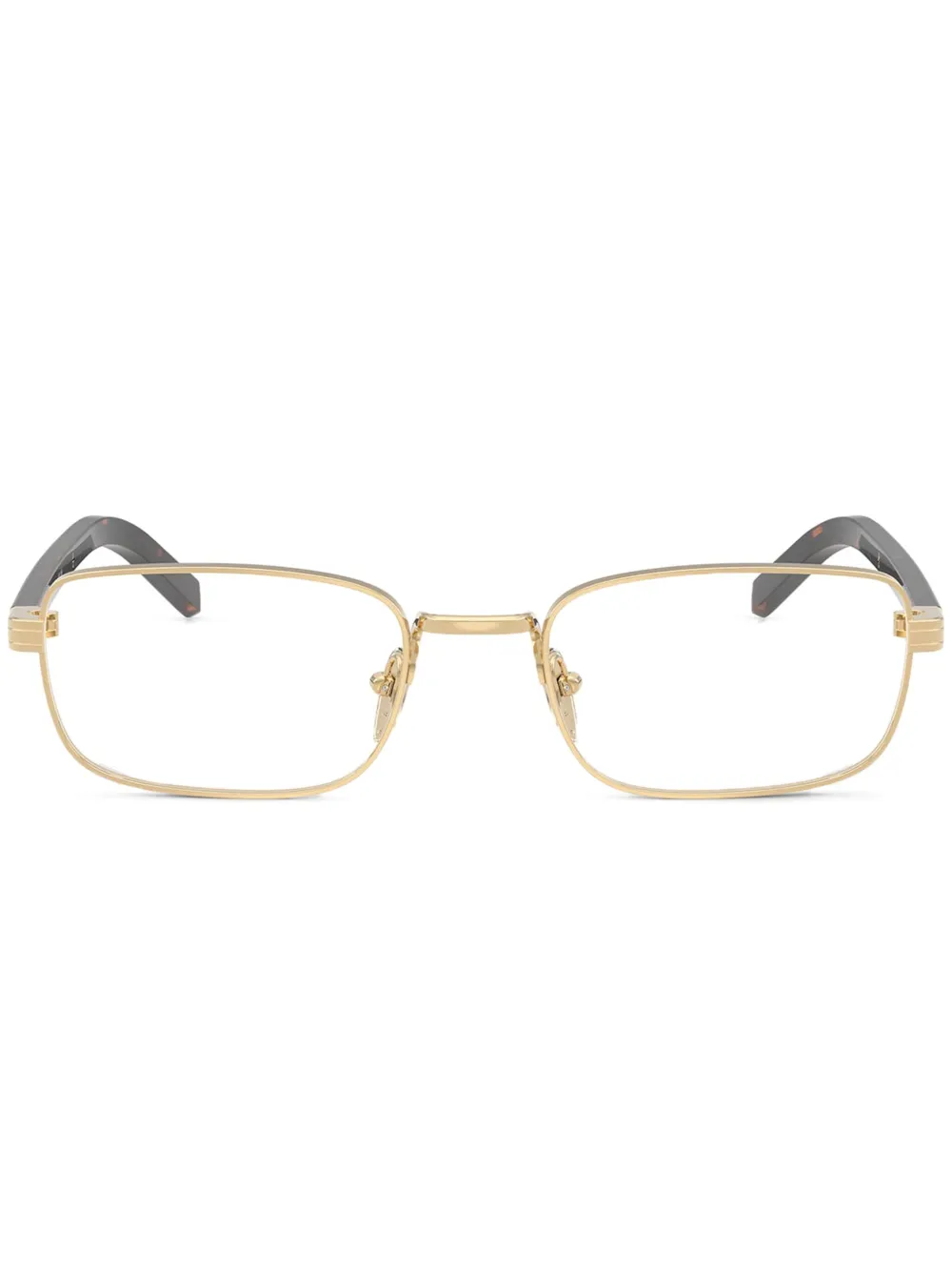 

Очки в прямоугольной оправе Prada, золотистый