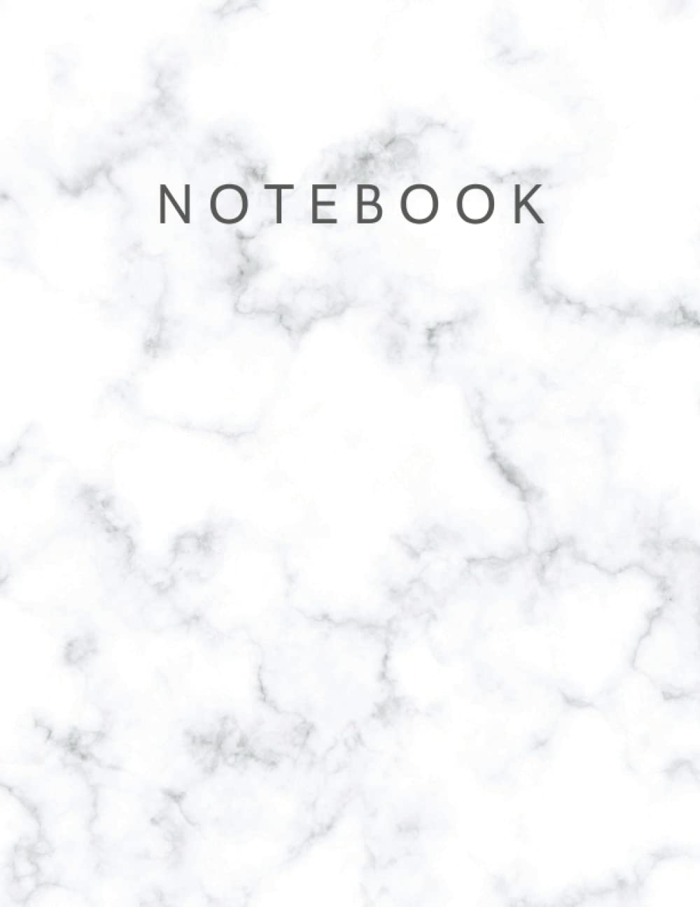 

Notebook: Elegant White Marble | 8.5 x 11 - (A4 Size) (Independently published)