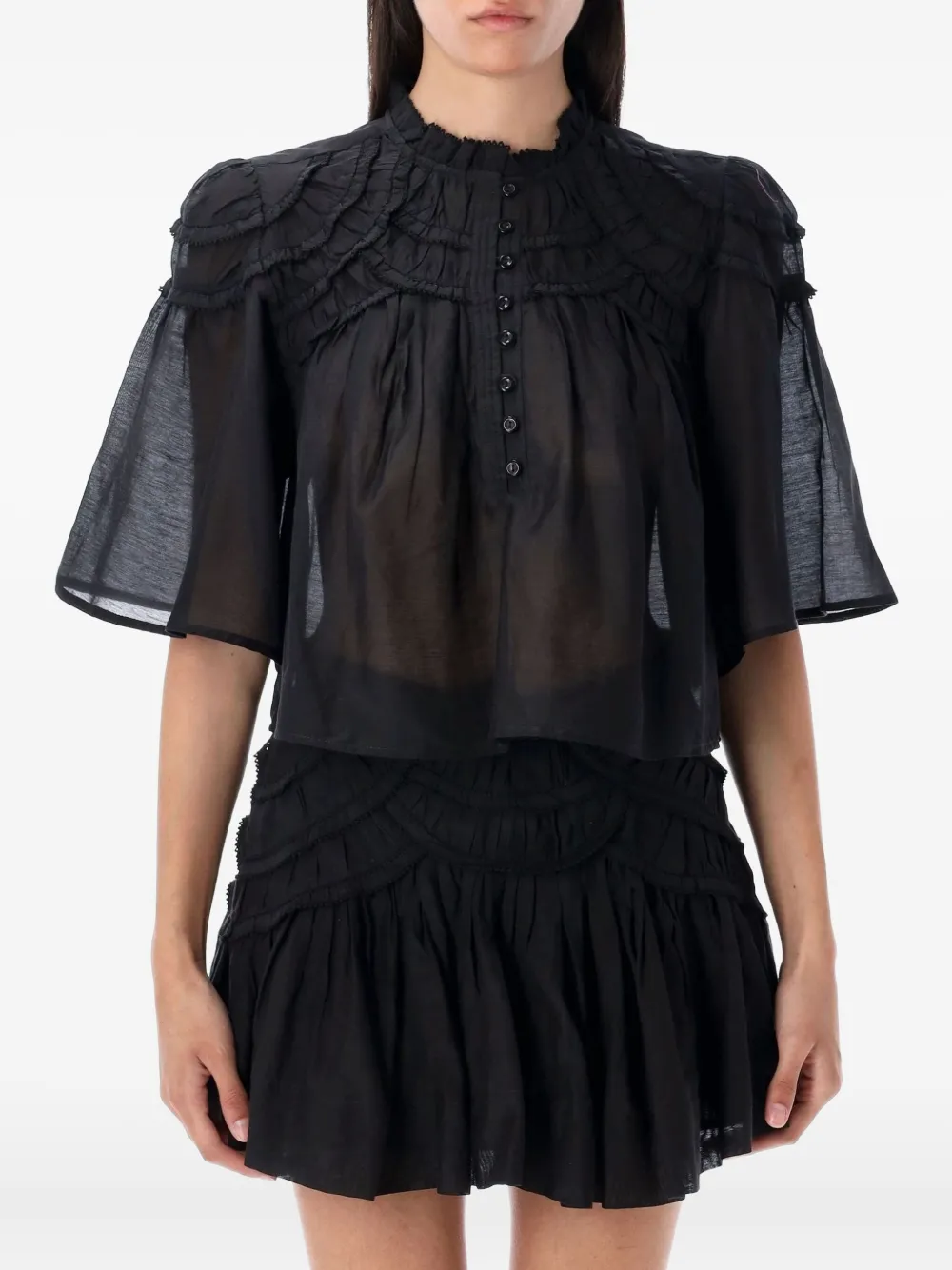 

Блузка Carmen с оборками MARANT ÉTOILE, черный
