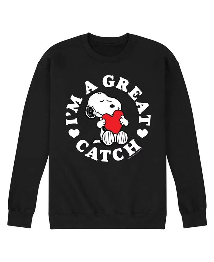 

Мужская флисовая толстовка Peanuts I'm a Great Catch AIRWAVES, черный
