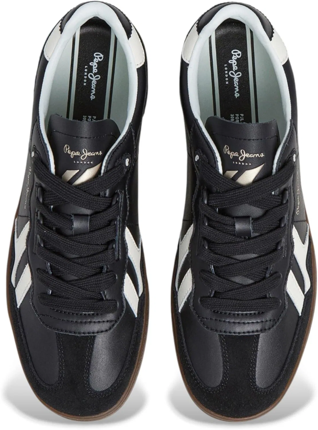 Мужские кожаные кроссовки Pepe Jeans Ball ZeroSneak, Black — фото 3