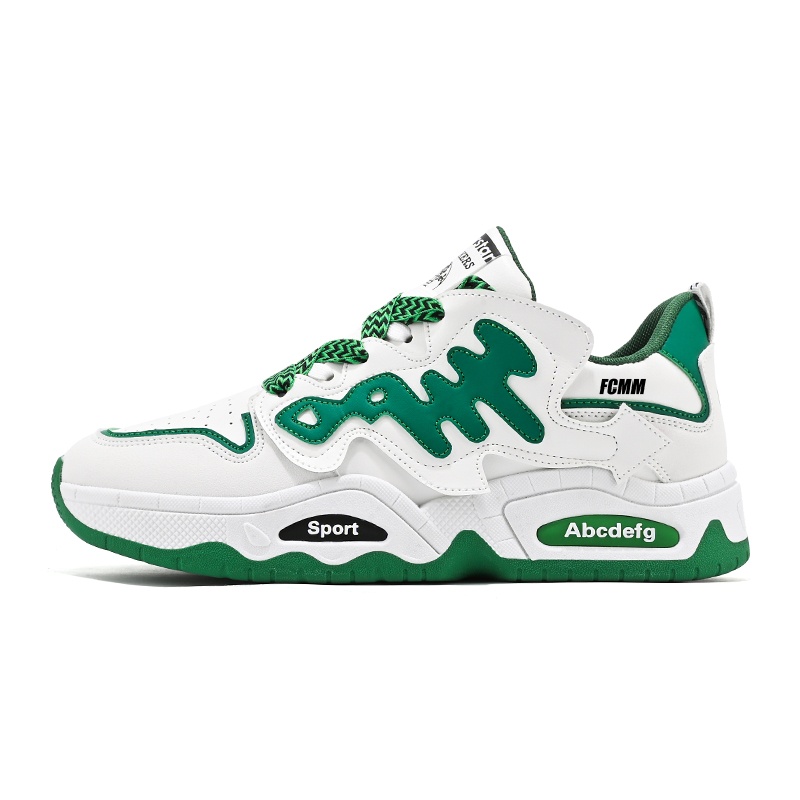 

Детские скейтерские кроссовки для подростков FCMM, белый/зеленый