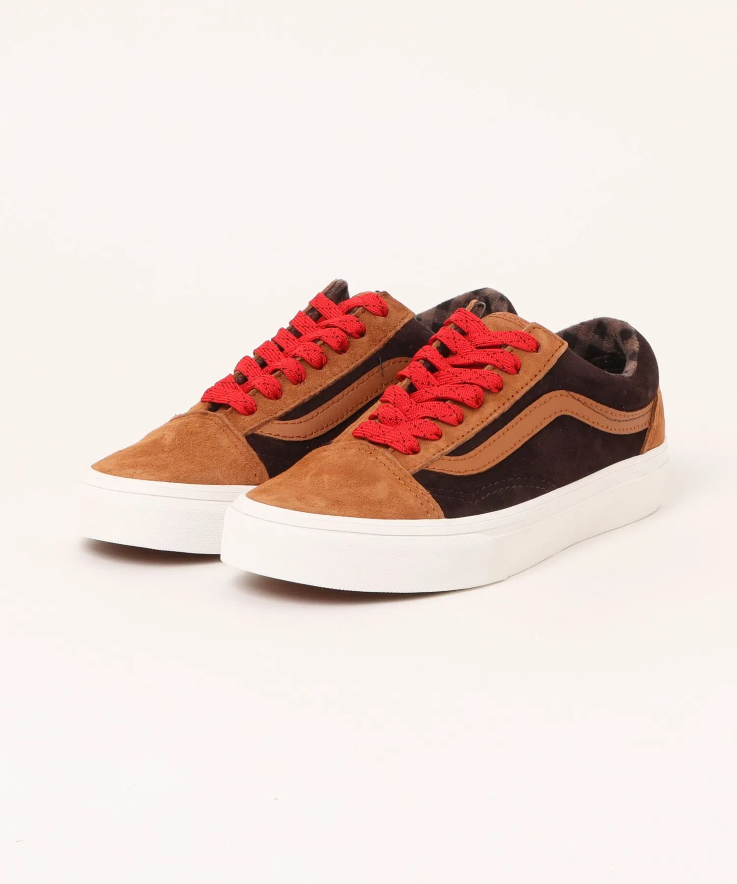 Унисекс кроссовки из натуральной кожи VANS OLD SKOOL PIG SUEDE PLAID разноцветные