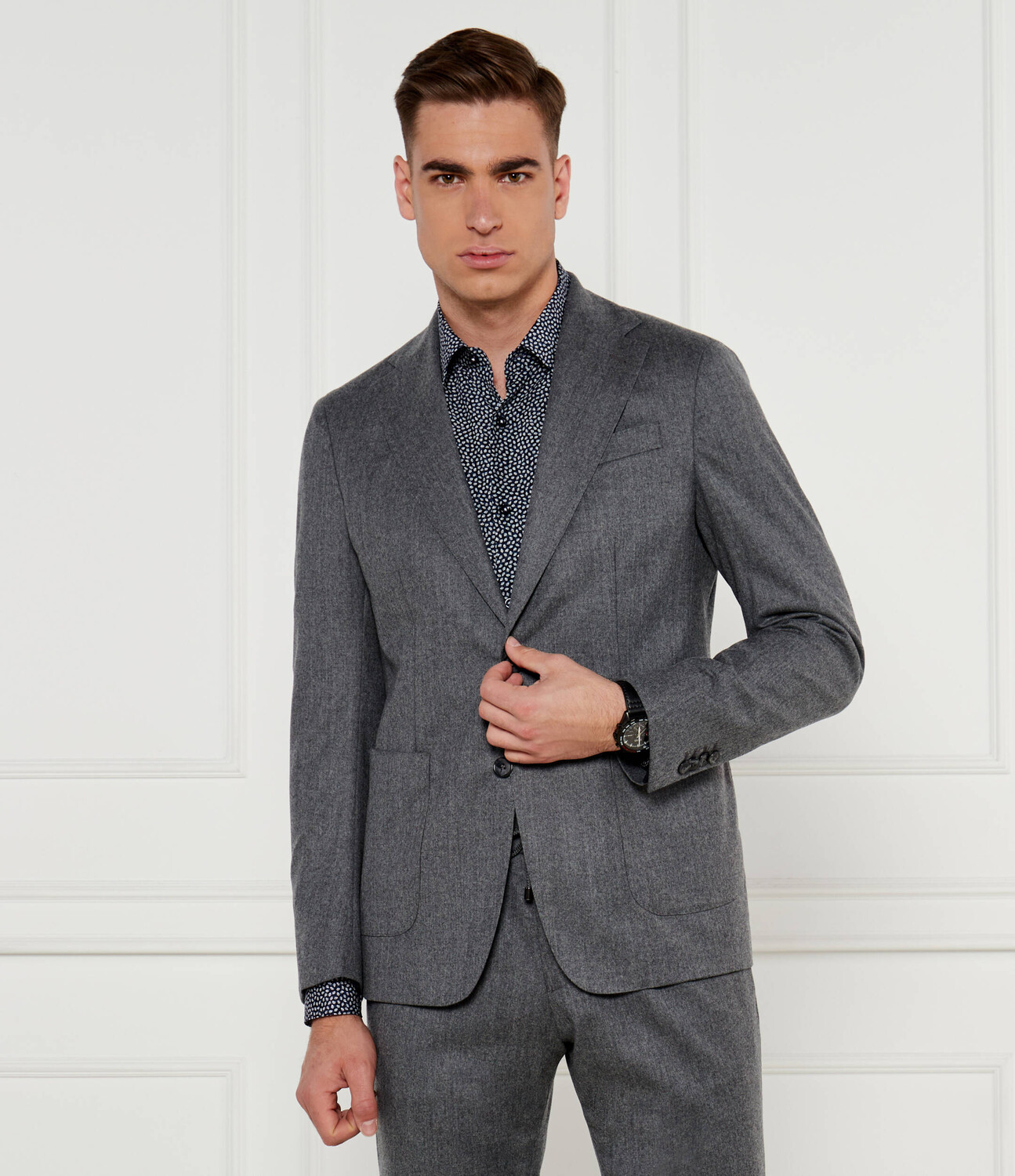 

Шерстяная куртка van Laack elegante FADRI-F Regular Fit, серый