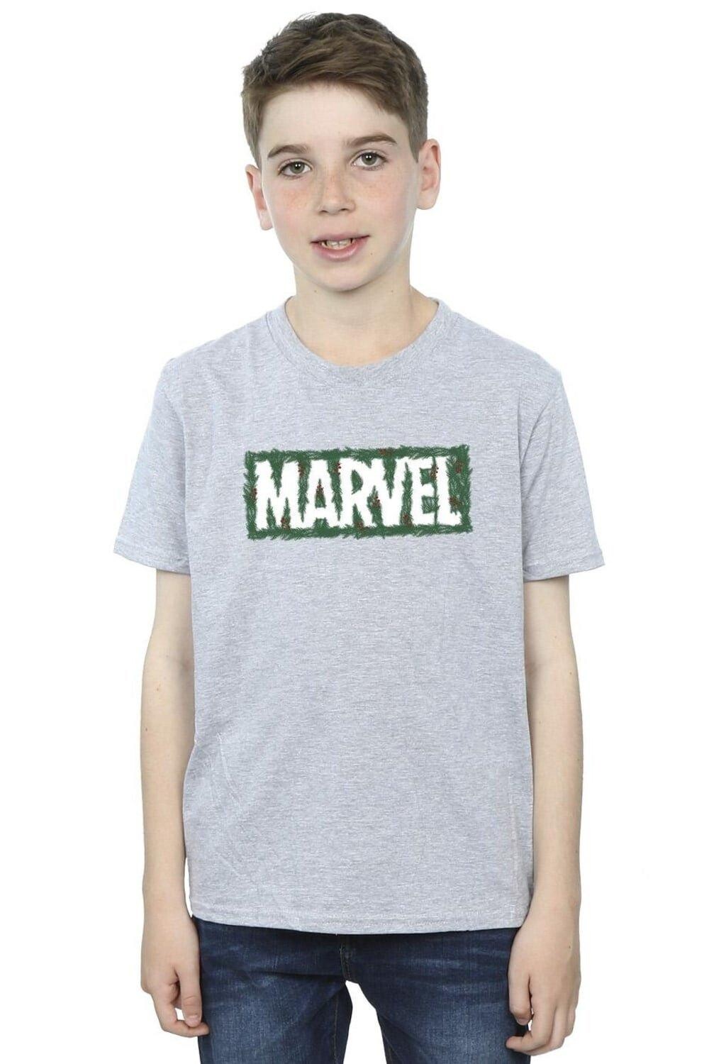 

Футболка с логотипом Holly Marvel, серый