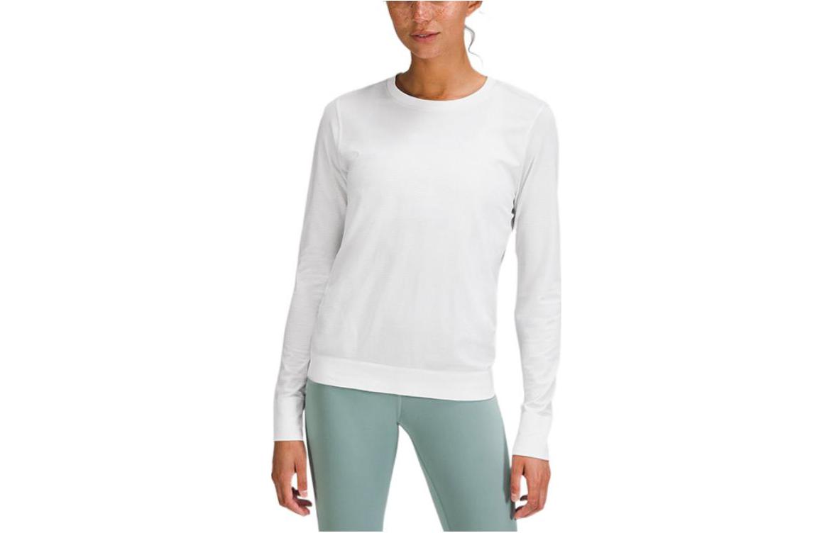 

Футболка Women's Crew Neck Moderate Straight Fit Lululemon, белый/белый/wht/wht