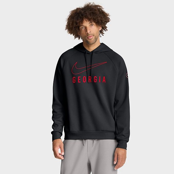 Мужская черная толстовка Georgia Bulldogs Premium Raglan Dri-FIT Nike